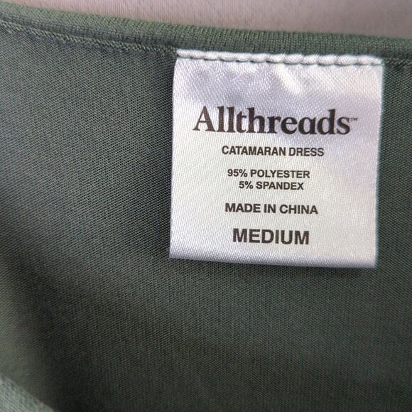 Allthreads Dress Womens M Green Pockets Adjustable Straps Lightweight - Picture 2 of 6